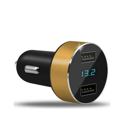 Fast Charging - Automobile Smart Digital LED display car charger - www.Shopthatapp.com