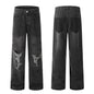 Pocket Design Loose Denim Straight-leg Trousers Men Jeans - www.Shopthatapp.com
