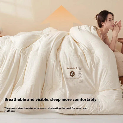 Comfortable Soybean Cellucotton Single Double Duvet Airable Cover Lunch Break Spring Summer Thin Quilt Duvet Insert - www.Shopthatapp.com