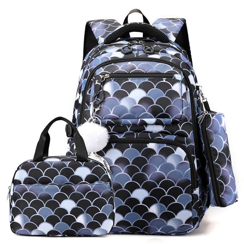 3 in 1 set Primary School Girls Backpack Lunch Bag and Pencil Pouch - www.Shopthatapp.com
