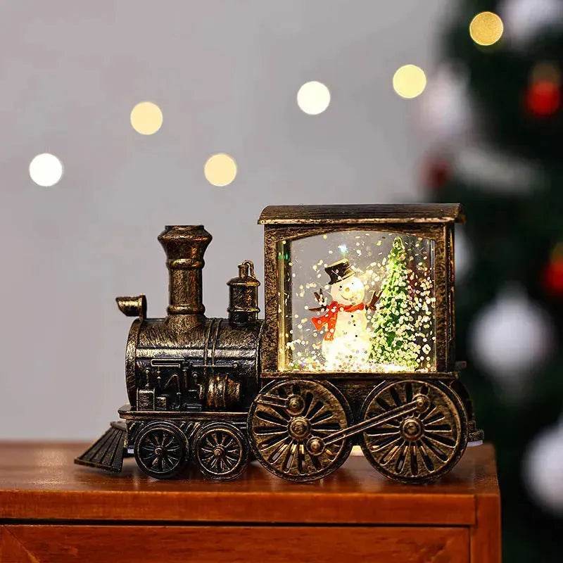 Christmas Gift Train Decoration Small Night Lamp - www.Shopthatapp.com