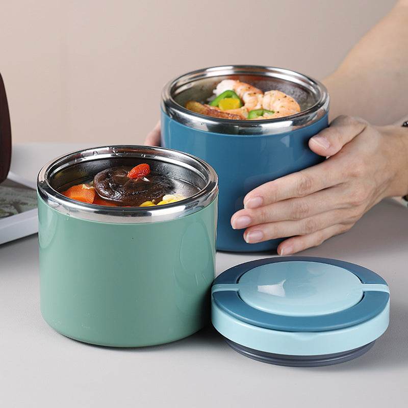 Portable Minimalist Stainless Steel Thermal Insulated Lunch Container - www.Shopthatapp.com