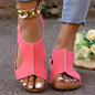 New Summer Wedges Sandals With Elastic Band Design Casual Fish Mouth Shoes For Women - www.Shopthatapp.com