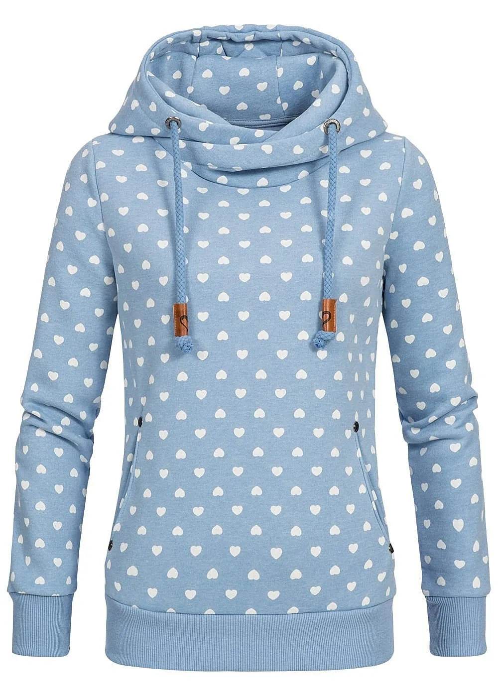 Women Printed loose hooded sweatshirt - www.Shopthatapp.com
