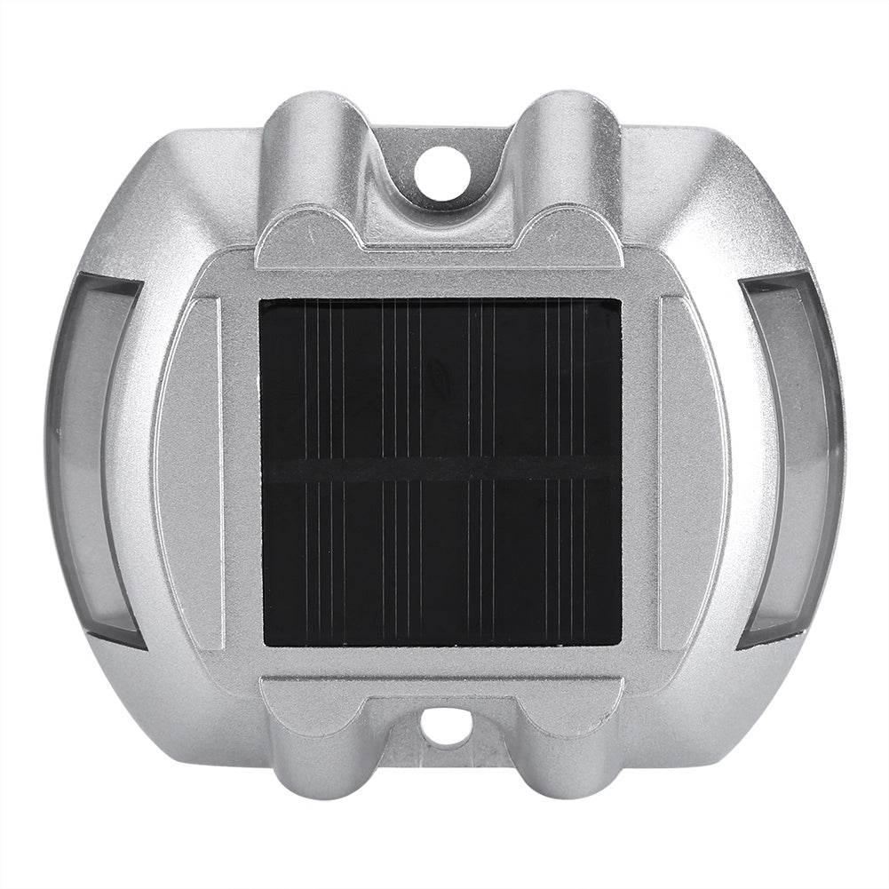 Casting Aluminum Solar Power Waterproof 6 LED Lamp Outdoor Road Driveway Pathway Light Yellow - www.Shopthatapp.com