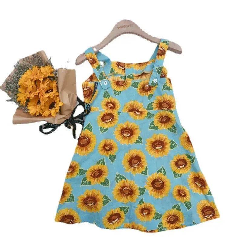 Casual Summer Floral cotton dress for baby girl - www.Shopthatapp.com