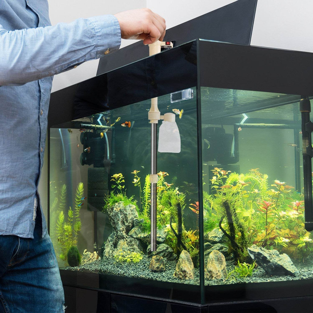 Powerful Electric Aquarium Vacuum Gravel Cleaner - www.Shopthatapp.com