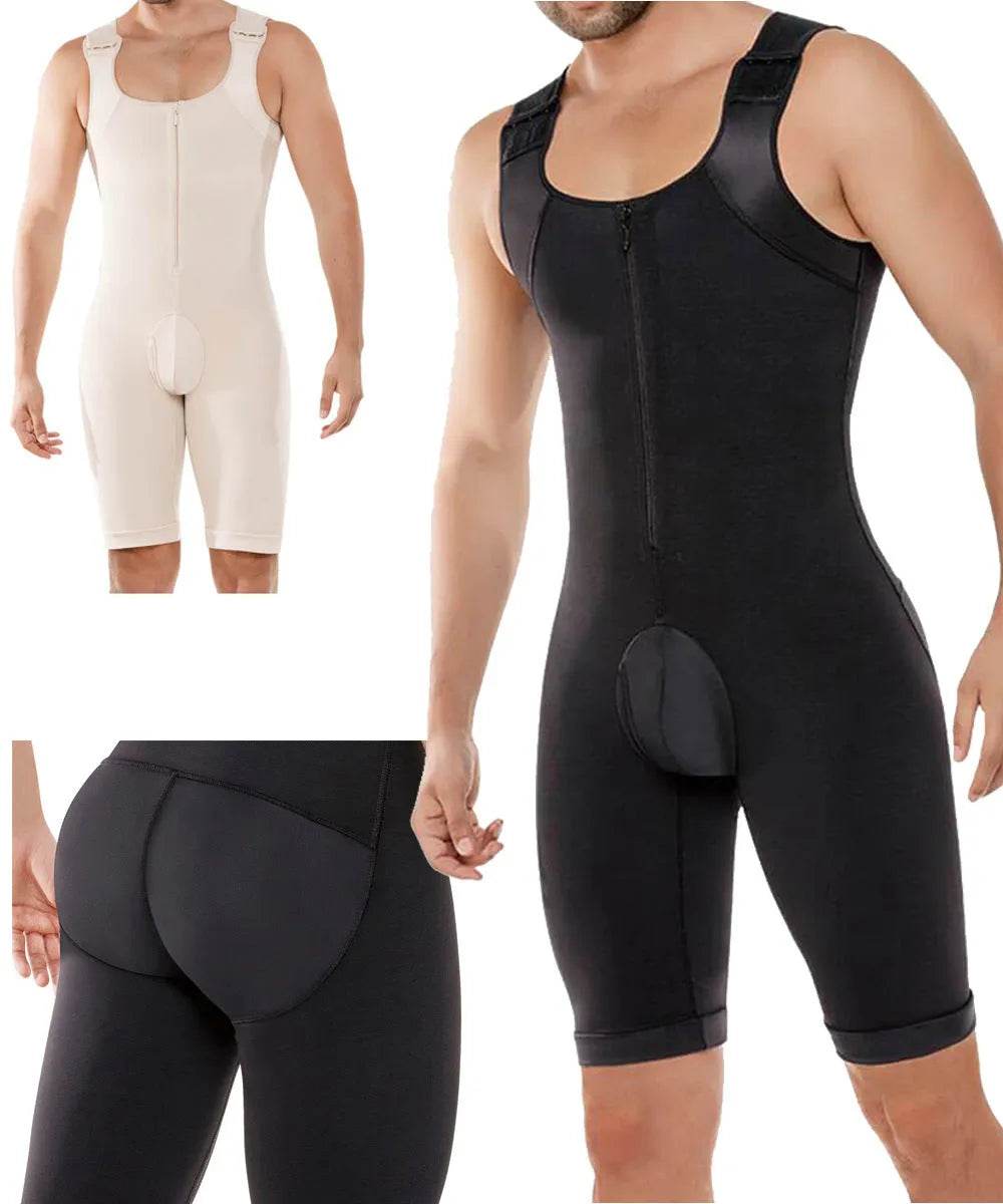 Thick Sleeveless Compressing Slimming Bodysuit shapewear for Men - www.Shopthatapp.com