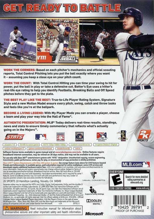 Major League Baseball 2K10 (usagé) - www.Shopthatapp.com