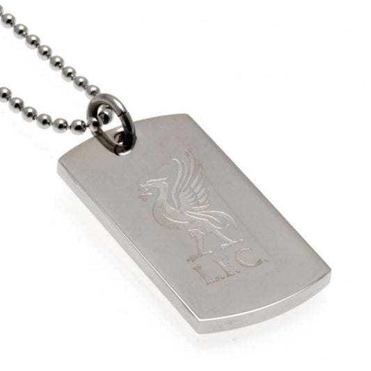 Liverpool FC Engraved Dog Tag & Chain LB - www.Shopthatapp.com