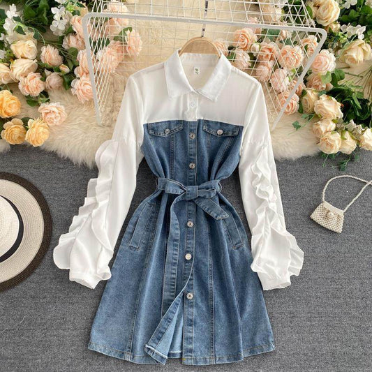 New Fashion Retro denim dress - www.Shopthatapp.com