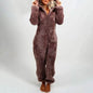 Women Polar Bear Winter hooded pajamas Jumpsuit Lounge wear Sleep wear - www.Shopthatapp.com