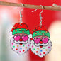 Funny Santa Claus Earrings Christmas Pendant Earrings Gift - www.Shopthatapp.com