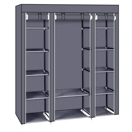 69 Portable Clothes Closet Wardrobe Storage Organizer With Non - www.Shopthatapp.com