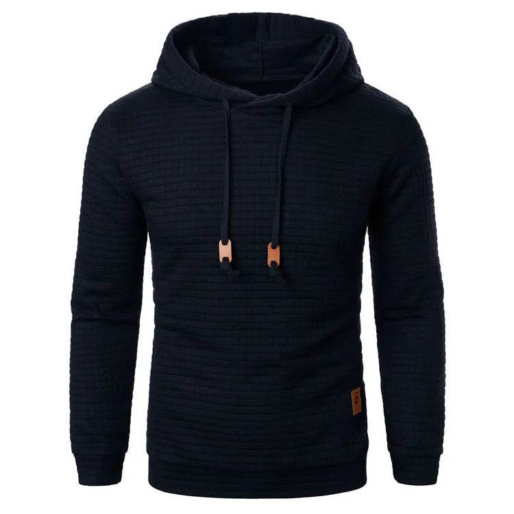 Men's Jacquard Sweatshirt Long-sleeved Hoodie Warm Color  Sports Pullover Top - www.Shopthatapp.com