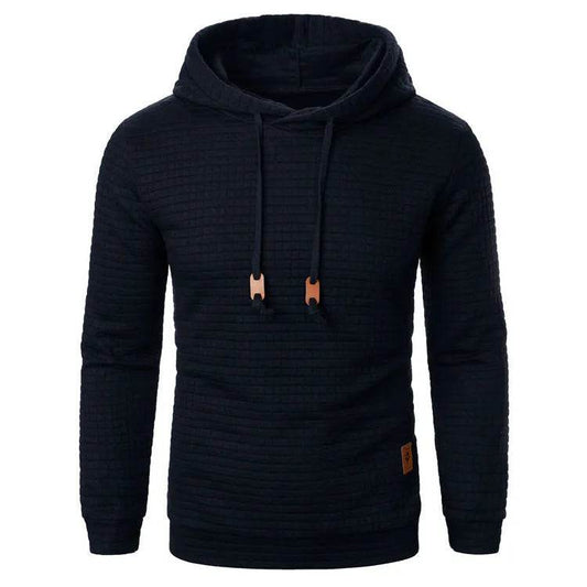 Men's Jacquard Sweatshirt Long-sleeved Hoodie Warm Color  Sports Pullover Top - www.Shopthatapp.com