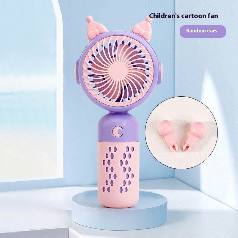 Small Handheld Fan Desktop Cartoon Mini Electric Usb Student Portable Gift - www.Shopthatapp.com
