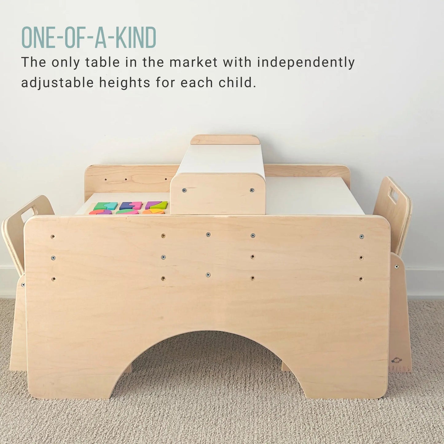 PAPAYA DOUBLE - Adjustable Montessori Table & Chair Set for Two - www.Shopthatapp.com