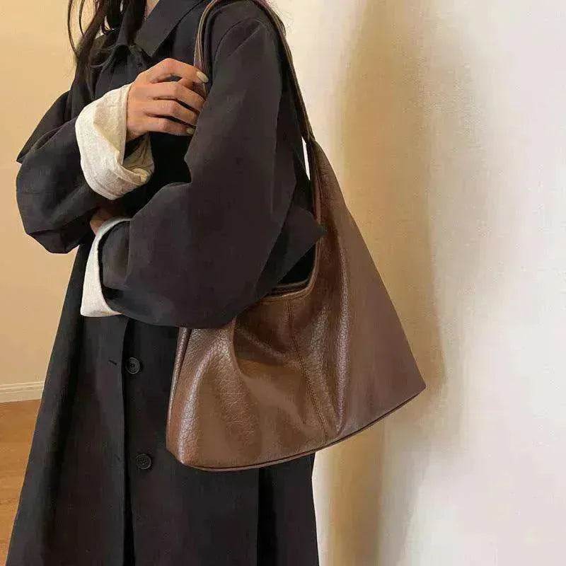 2Pcs Handbags Large Capacity Women's PU Leather Bags + Wallet - www.Shopthatapp.com