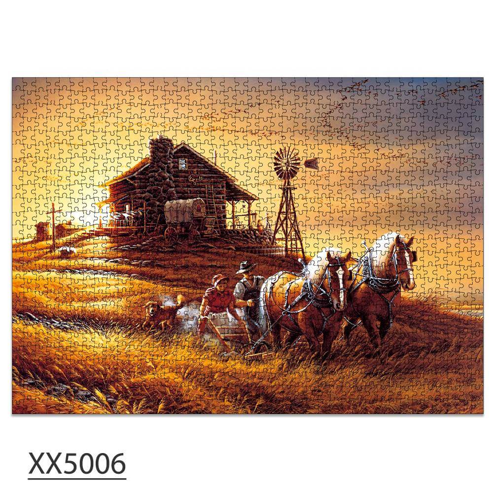 1000-Pc Wheat Field Scenery Puzzle | KidsToyLover - www.Shopthatapp.com