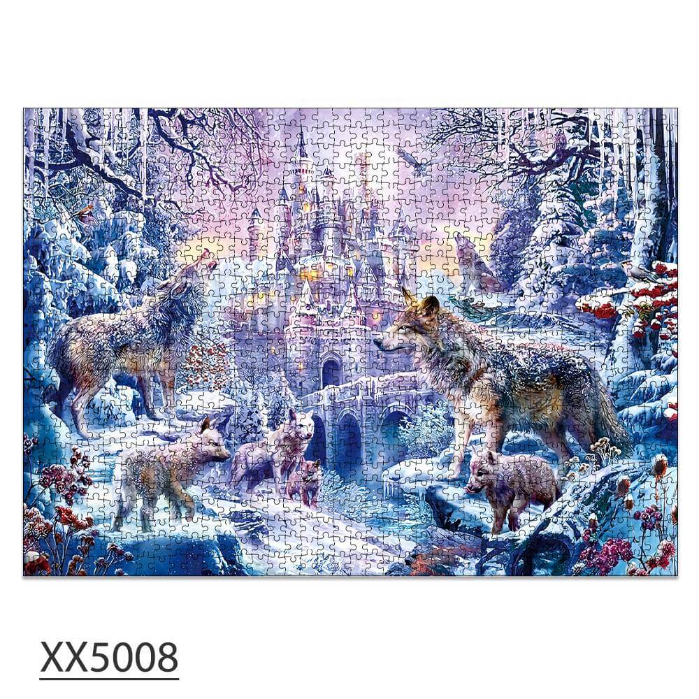 1000-Pc Wolf Castle Jigsaw Puzzle | KidsToyLover - www.Shopthatapp.com