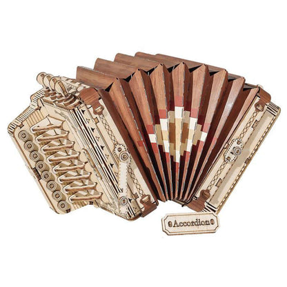 Accordion 3D DIY Wooden Model | Kidstoylover - Learn & Create - www.Shopthatapp.com