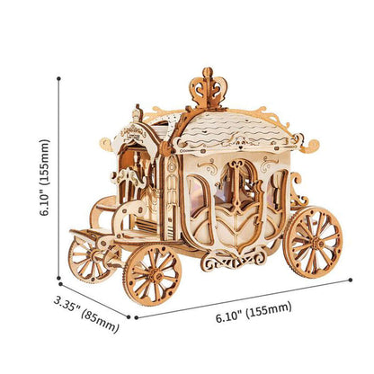 DIY 3D Classic Carriage Wooden Puzzle | Kidstoylover - www.Shopthatapp.com