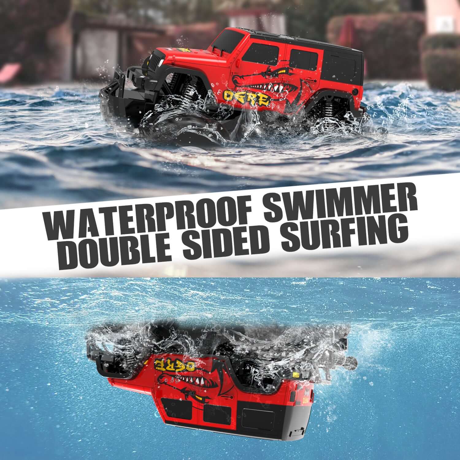 Amphibious All Terrain Off-Road Waterproof RC Monster Truck for Kids - www.Shopthatapp.com