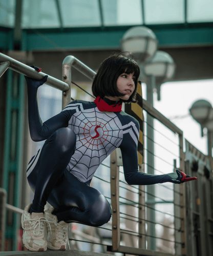 Super Hero Spider Cindy Cosplay Full Bodysuit Halloween Costume Zentai - www.Shopthatapp.com