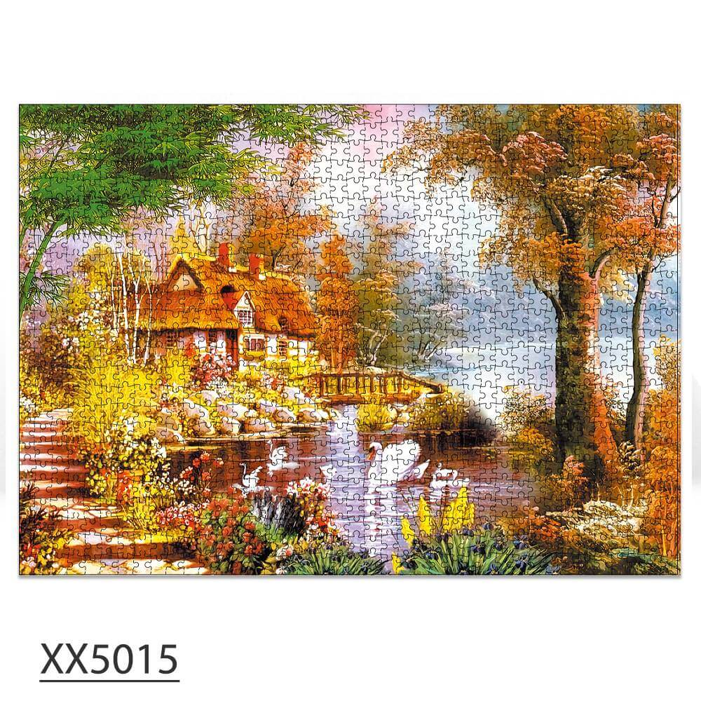 1000-Piece 'Swan House' Jigsaw Puzzle - KidsToyLover Shop - www.Shopthatapp.com