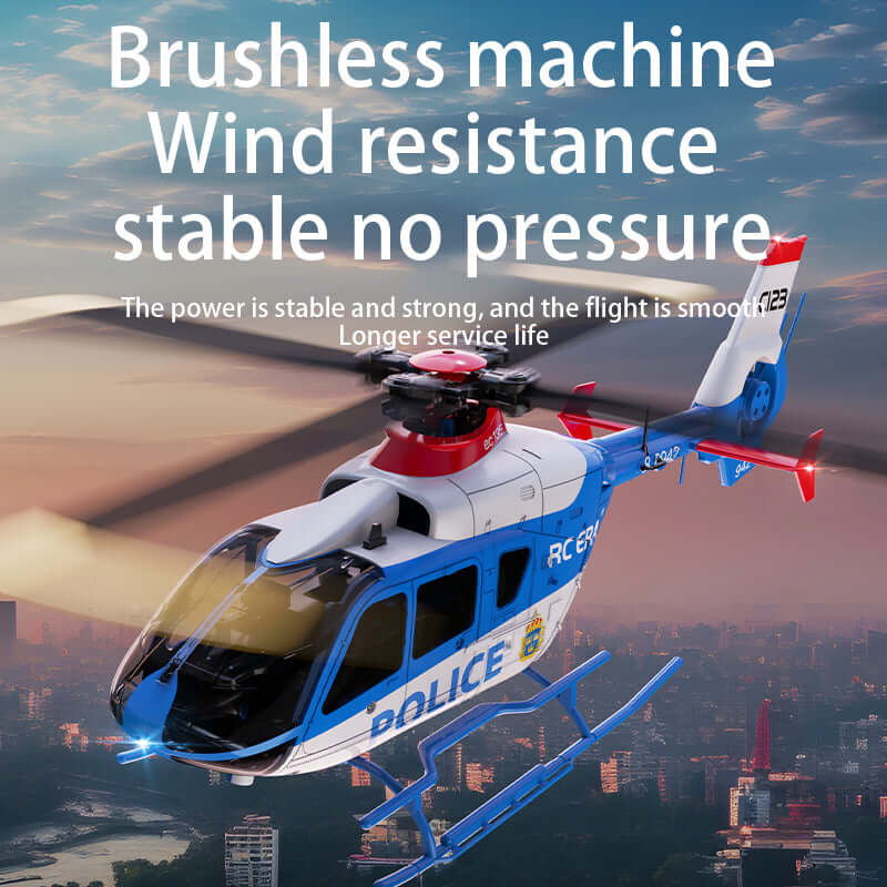 RC ERA C123 6CH Brushless RC Helicopter with Optical Flow, 3 Speed, 1-3 Batteries - www.Shopthatapp.com