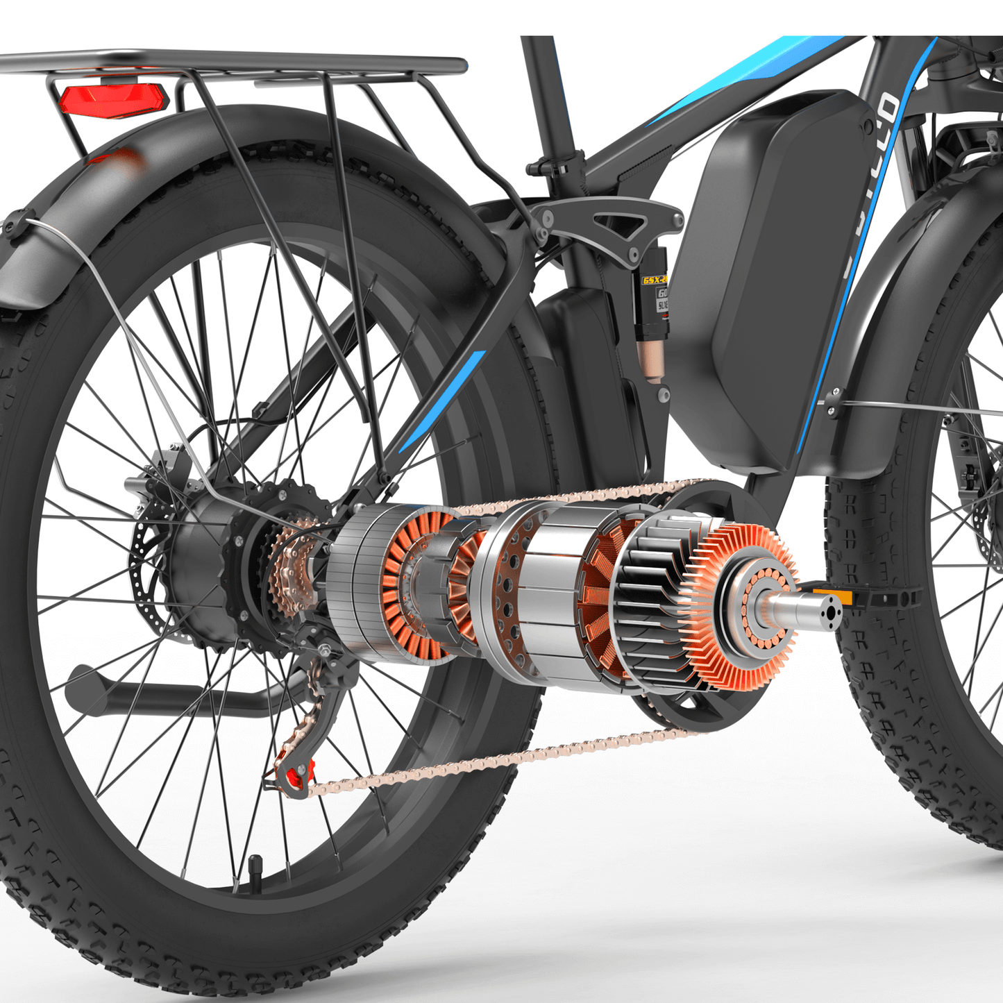 E·Bycco 24" EB7Pro Best Off Road Electric Bike 2000W Peak 3000W 52V 32Ah - www.Shopthatapp.com