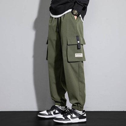 Plus Size Men's Workwear Bag Fall Loose Tappered Cargo Pant trouser - www.Shopthatapp.com