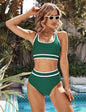 Bikini Tight-fitting Solid Color Swimsuit For Women - www.Shopthatapp.com