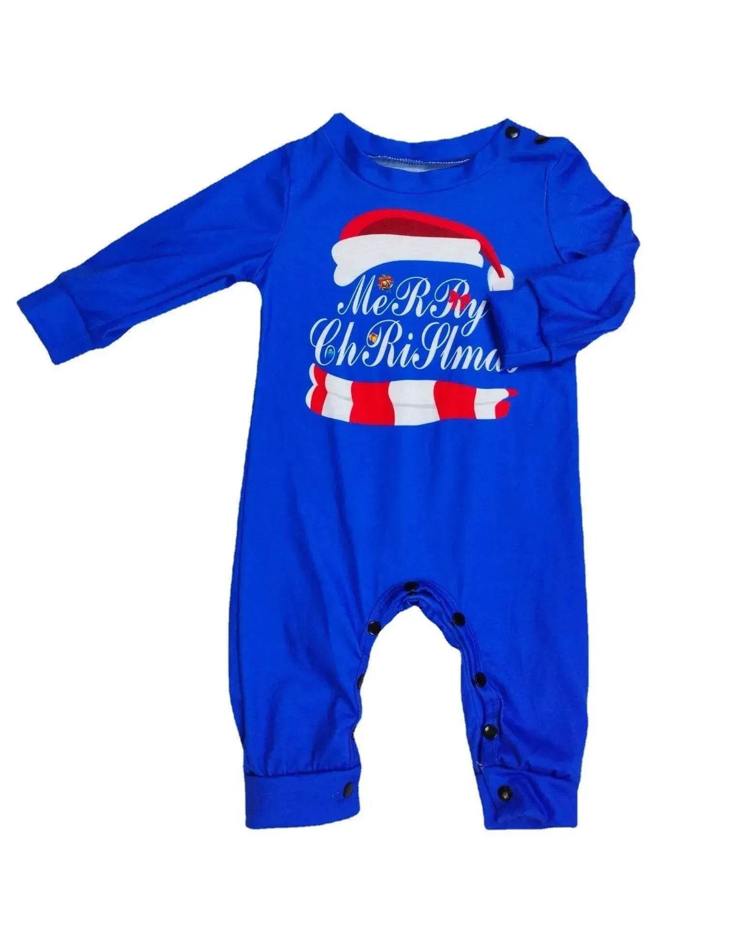 Matching Family Pajamas Sets Christmas PJ's Letter Print Top And Plaid Pants Jammies Sleepwear - www.Shopthatapp.com