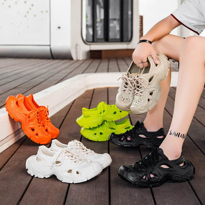 Non-slip Lace-up Sports Outdoor Men's Sandals - www.Shopthatapp.com