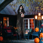 HOMCOM 4.3 Outdoor Halloween Decoration Animatronic Guitar-playing Grim Reaper, Sound And Motion Activated Animated Prop With Light Up Eyes  Guitar Music - www.Shopthatapp.com