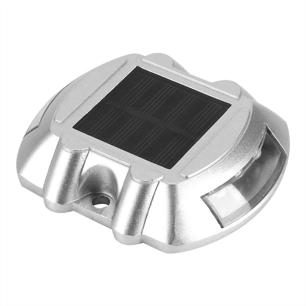 Casting Aluminum Solar Power Waterproof 6 LED Lamp Outdoor Road Driveway Pathway Light Yellow - www.Shopthatapp.com