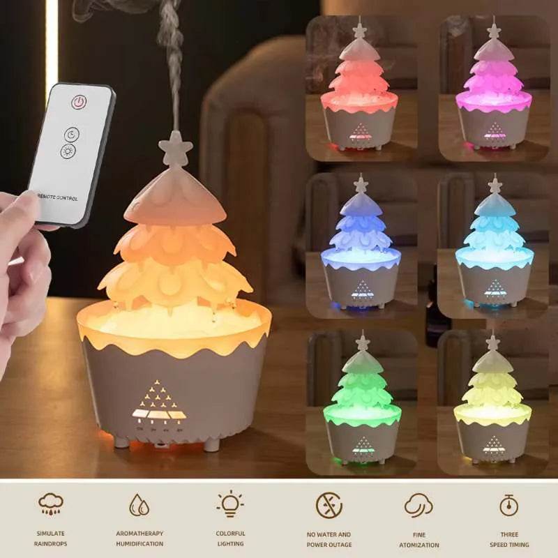 2024 New Design Essential Oil Aroma Diffuser Household Mute Small Remote Control Humidifier Suitable For Home Christmas Gift - www.Shopthatapp.com