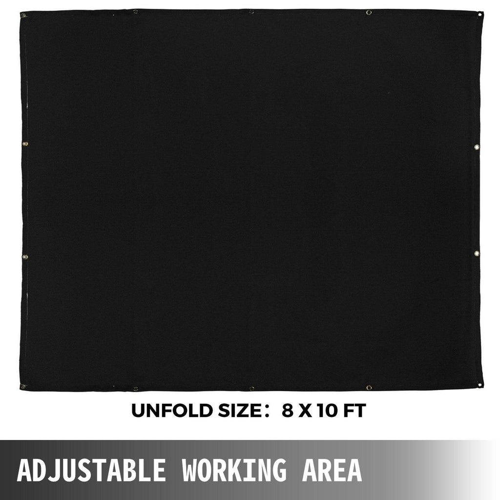 8 X 10 Ft Welding Blanket Black Fiberglass Blanket Portable Fiberglass Fire Retardant Blanket Welding Mat Welding Fireproof Thermal Resistant Insulation With Carry Bag - www.Shopthatapp.com