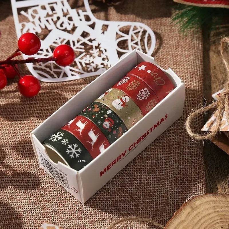 Creative Christmas Gift And Paper Adhesive Tape Journal Tape Christmas Decoration Material Cute Christmas Tape - www.Shopthatapp.com