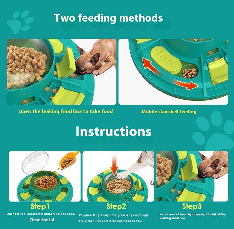Interactive Dog Puzzle Toy For IQ Improvement And Slow Feeding Suitable For All Sizes Pets Nutritious Diet-Friendly Non-Electric Plastic Pets Game Pet Products - www.Shopthatapp.com