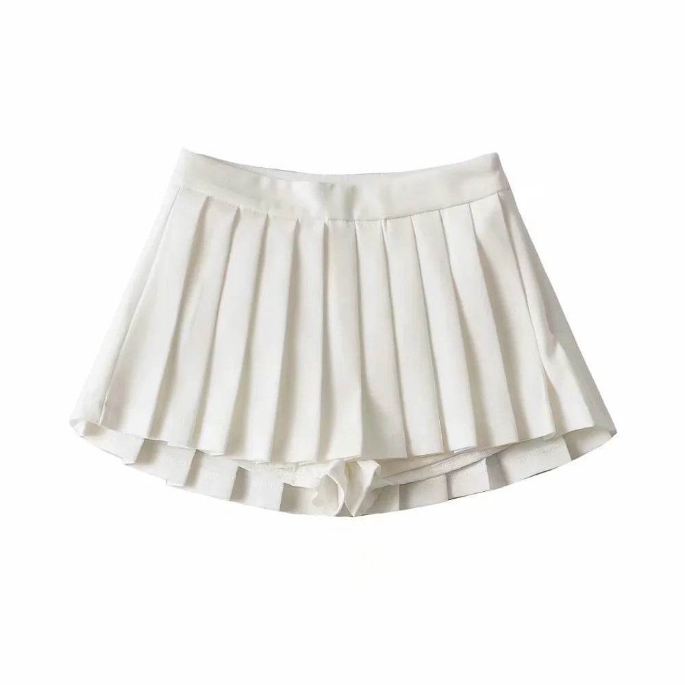 Women's High Waist A-line Mini Pleated Skirt - www.Shopthatapp.com