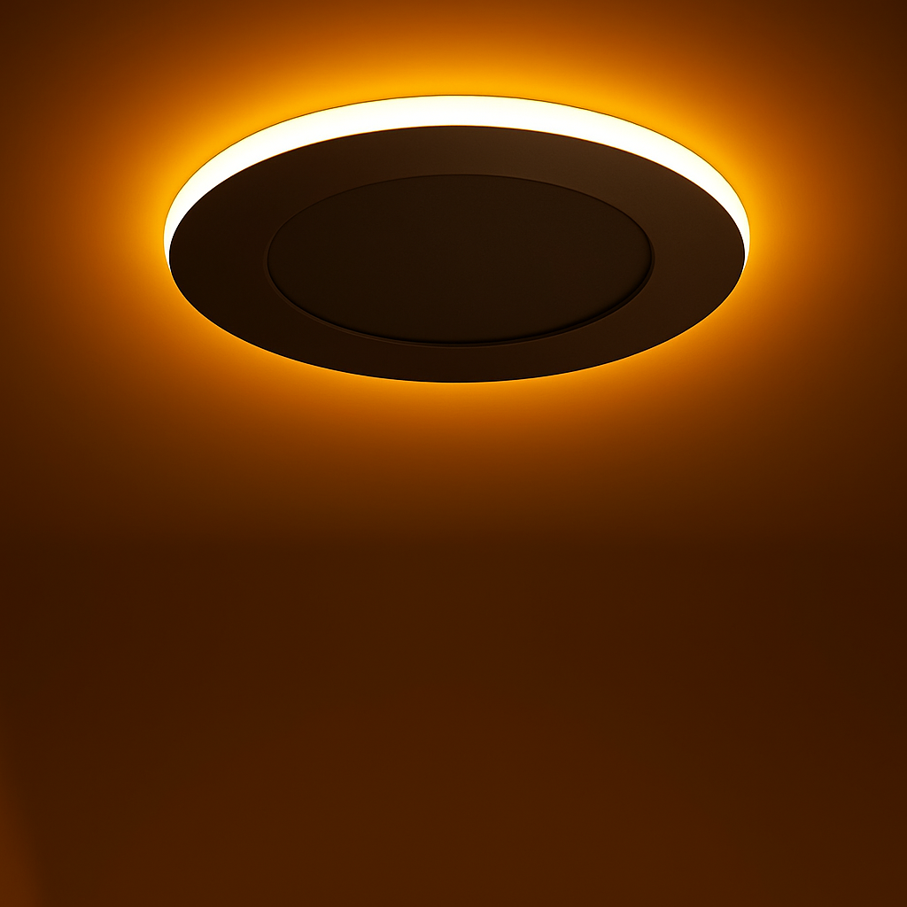 4″ LED Pot Light with Nightlight Rim — 2000K Amber Glow + 5CCT Selectable | Canless IC Rated (Dimmable) - www.Shopthatapp.com