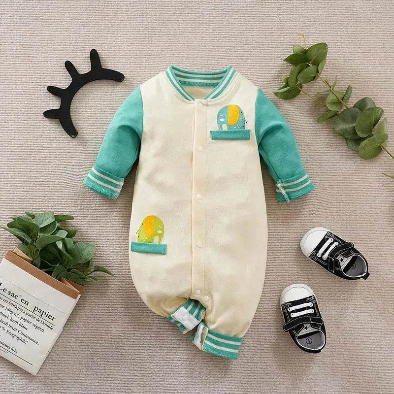 Baby One-piece Spring And Autumn Romper Baseball Uniform cloth - www.Shopthatapp.com