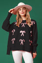 Christmas Fashion Round Neck Sequins Pullover top Sweatshirt  for women - www.Shopthatapp.com