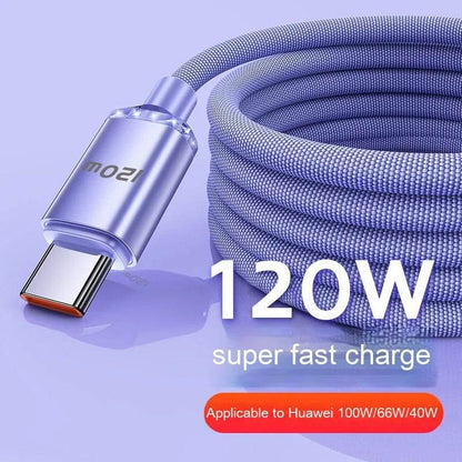 120W Data Cable Type-C Mobile Phone Charging Cable - www.Shopthatapp.com