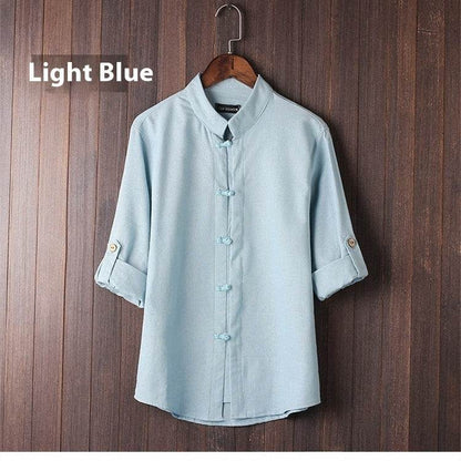 Men's Linen Vintage Plus Size Shirt - www.Shopthatapp.com