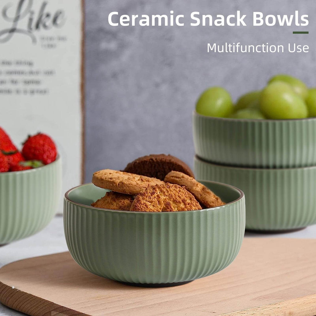 Ceramic Bowls For Kitchen, 46oz Bowl Set Of 4 For Cereal, Salad, Pasta, Soup, Dessert, Serving Dishwasher, Microwave And Oven Safe - www.Shopthatapp.com