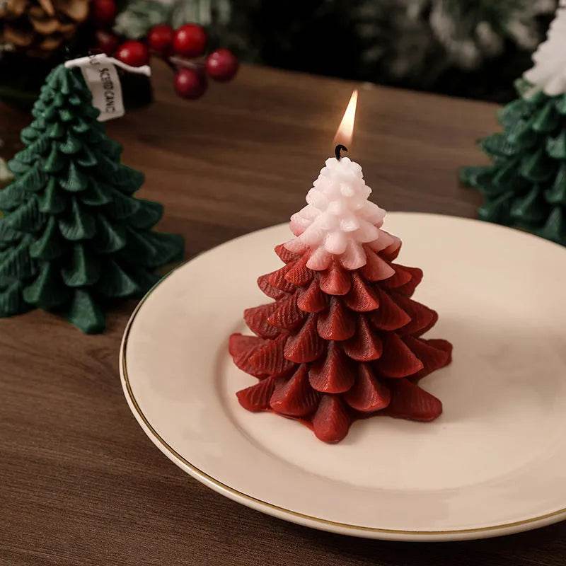 Christmas Tree Silicone Molds For DIY Christmas Creative Atmosphere Decoration Handmade Fragrant Candles - www.Shopthatapp.com
